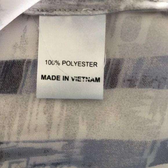 Zia New York XS White Blue Sheer Sleeveless Top - Picture 5 of 5